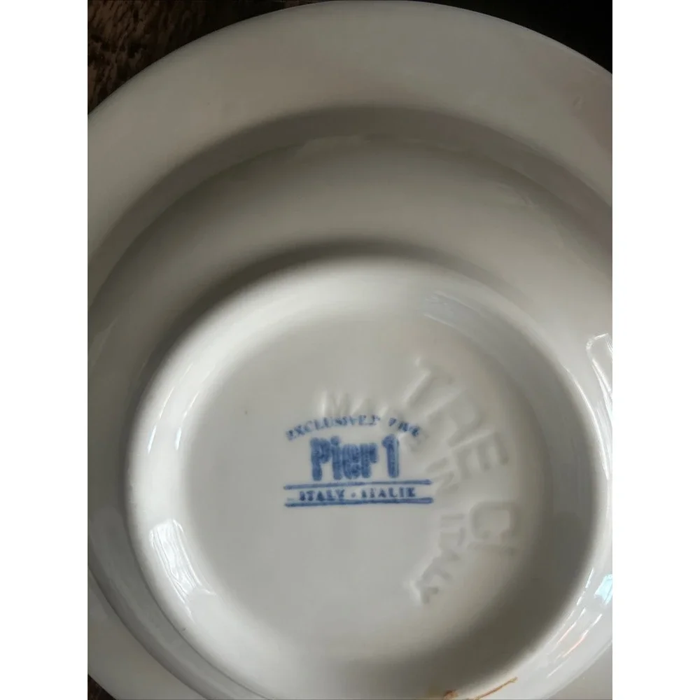 Set Of 4 Pier 1 herbs soup bowl sage parsley mint rosemary Dill